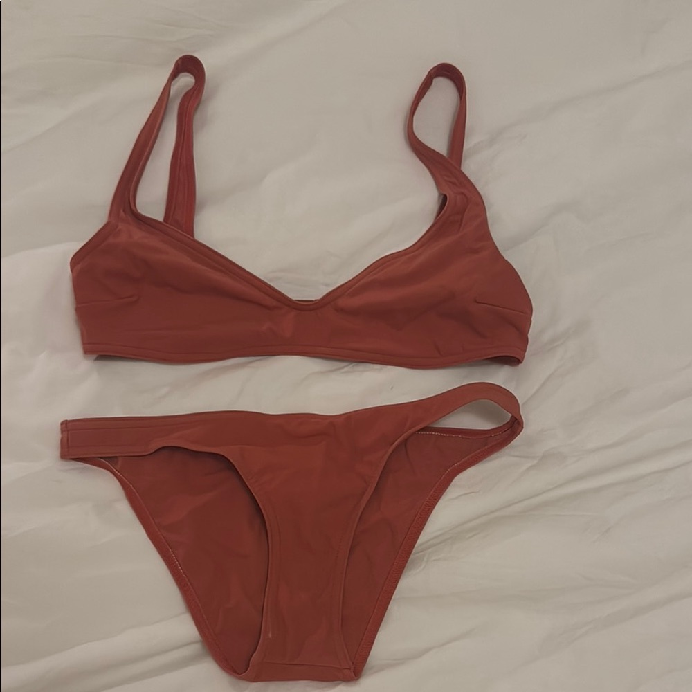 Zimmermann Brown Bikini Set Swimwear